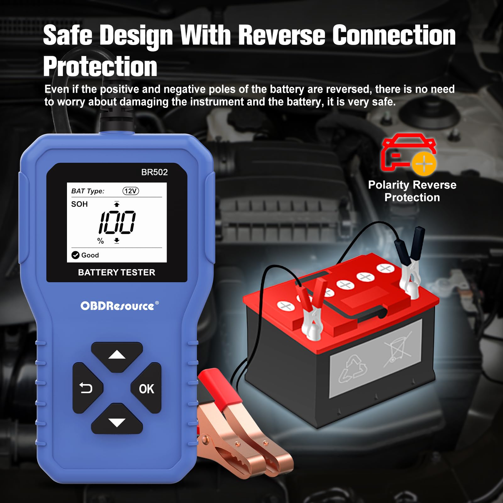 OBDResource BR502 compact design fits neatly in your toolkit.