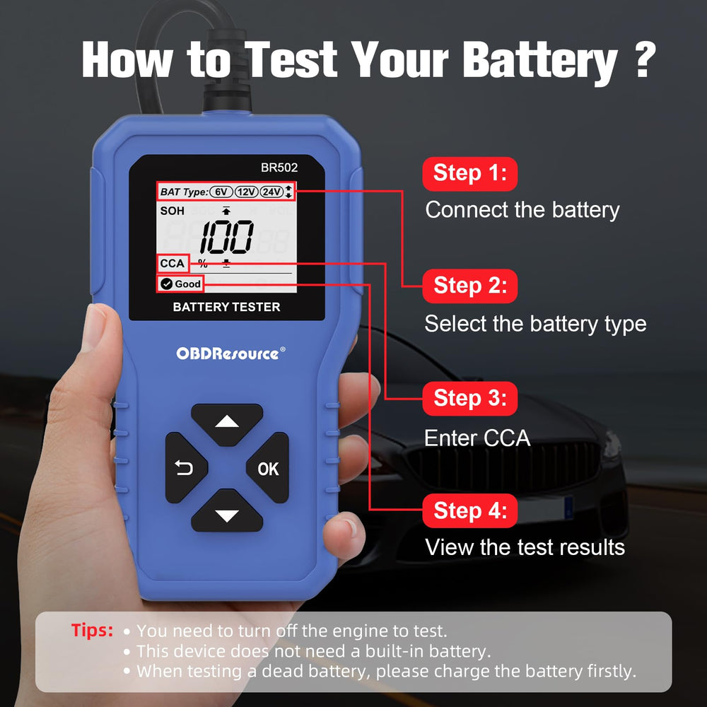 OBDResource BR502 plug-and-play design makes setup quick and easy.
