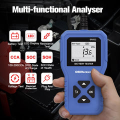 OBDResource BR502 shows SOH and SOC readings in seconds for informed decisions.