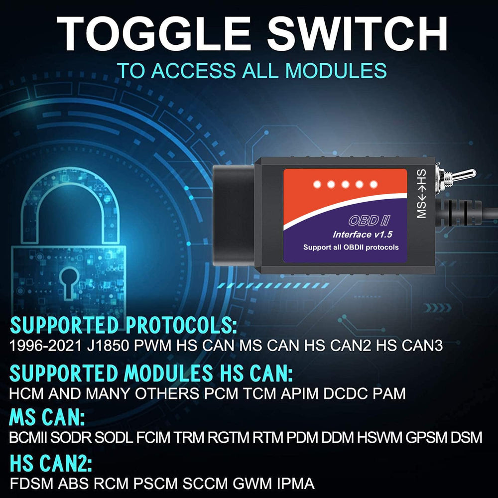OBDResource ELM327 USB plugged into vehicle OBD2 port demonstrating easy in-vehicle setup