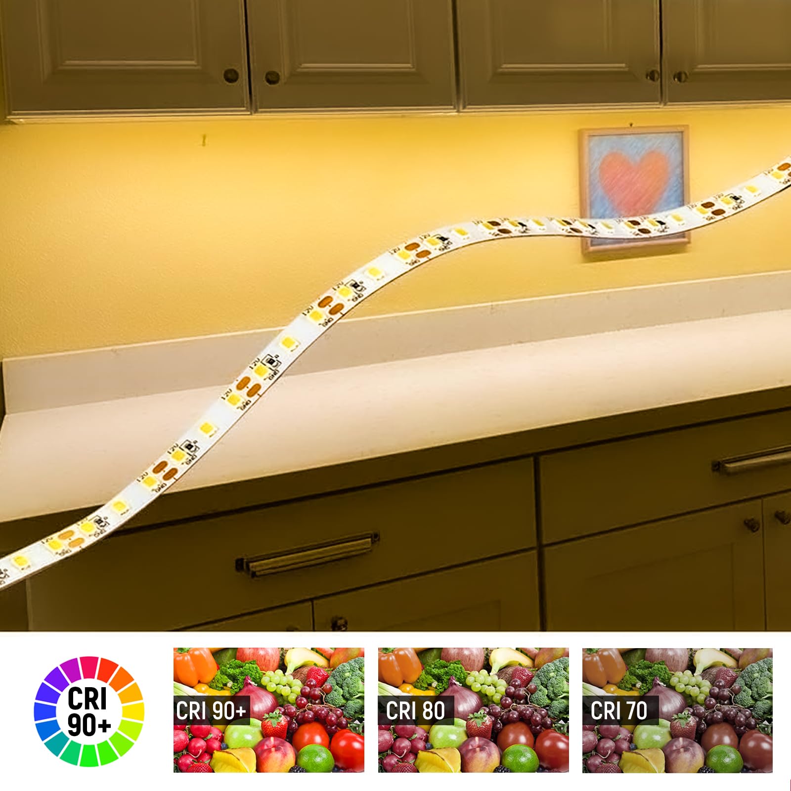 CRI 90+ with 4000K neutral rendering for natural colors in RV spaces.