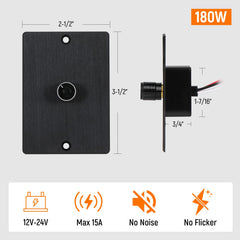 Obeaming dimmer rotary knob control for precise lighting