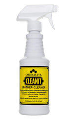 Obenauf's Cleanit leather cleaner spray bottle for fast, gentle cleaning.