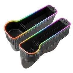 Obvade 2-pack seat gap organizer with LED helps keep essentials within reach during drives.