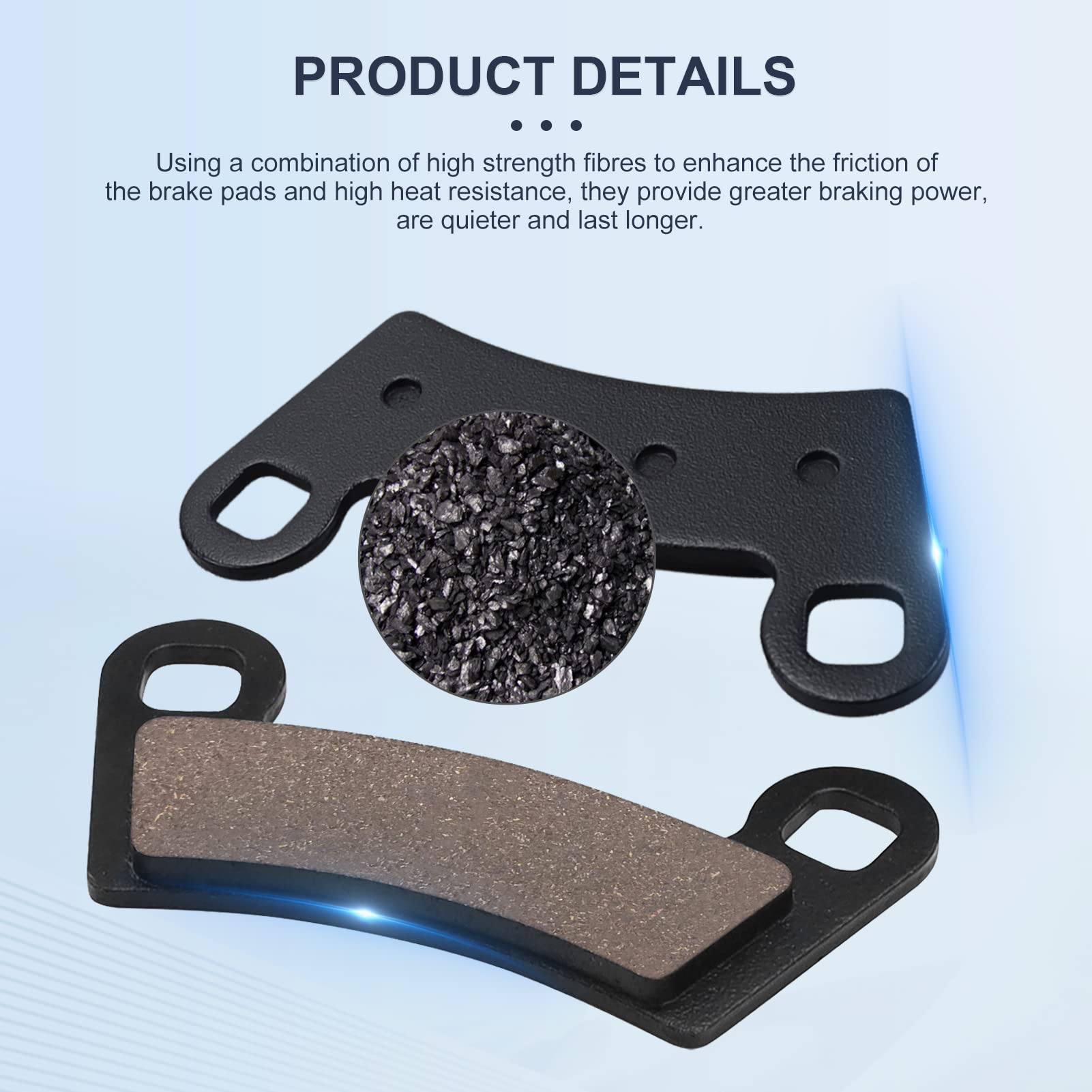 OCEAIR RZR S4 1000 brake pads ensure smooth stops on trails.