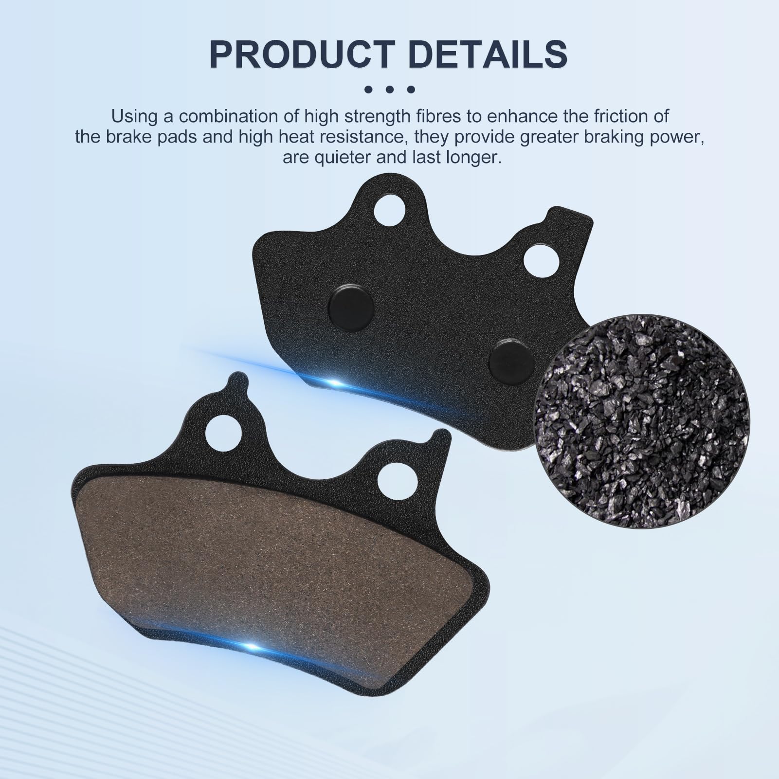 OCEAIR heat-resistant brake pad maintains stability under use.