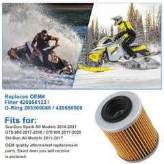 OCEAIR Renegade 1000R oil filter with robust build for demanding rides