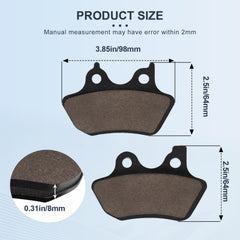 OCEAIR semi-metallic brake pad technology for consistent performance.