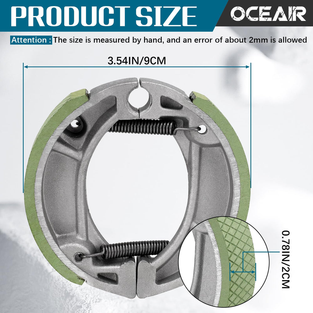OCEAIR XR100 rear brake shoes kit with mounting hardware included