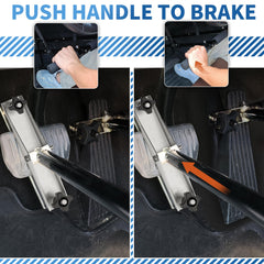 Durable all-metal OceanicEcho hand controls in a car interior.