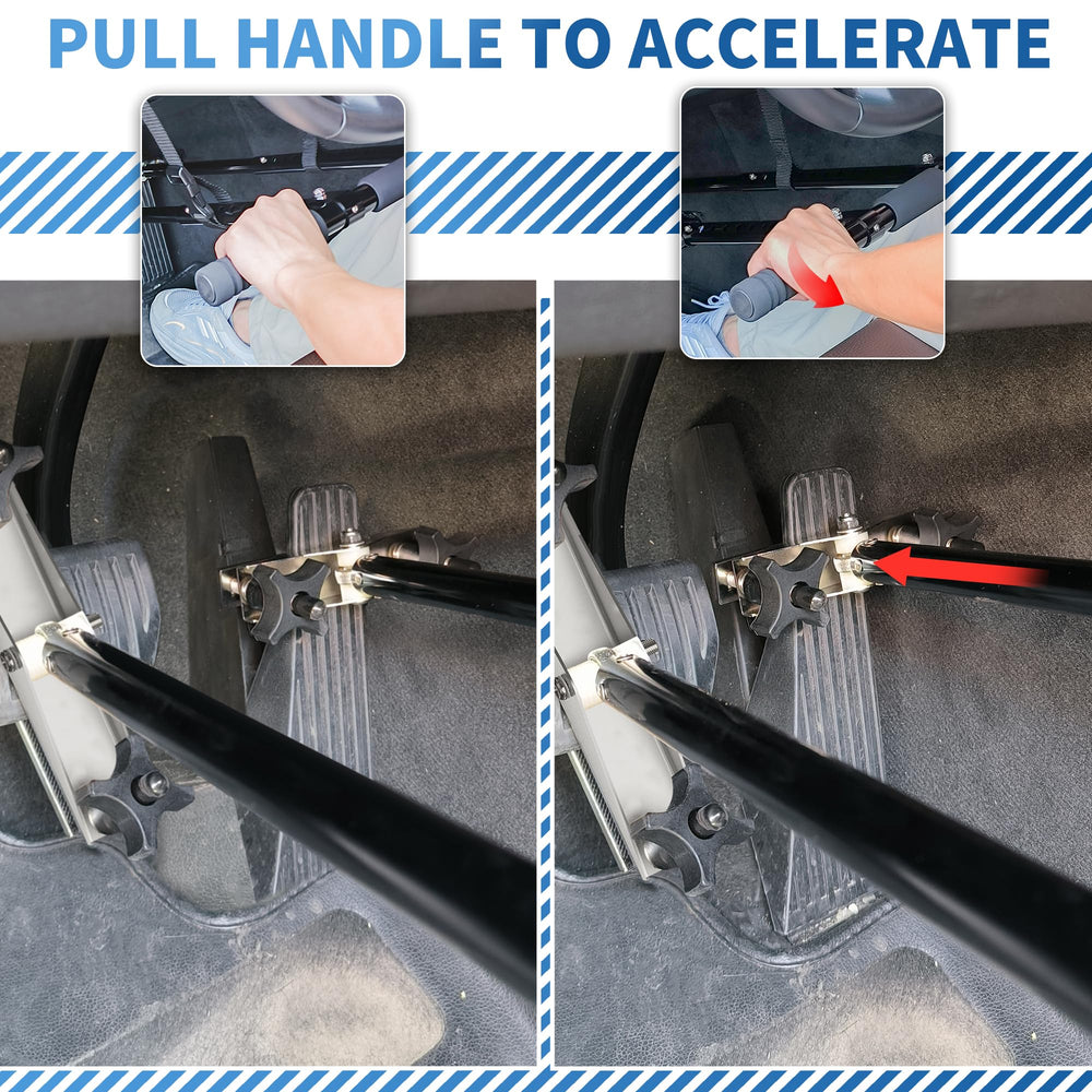OceanicEcho hand controls demonstrated with quick snap-button tool-free installation.