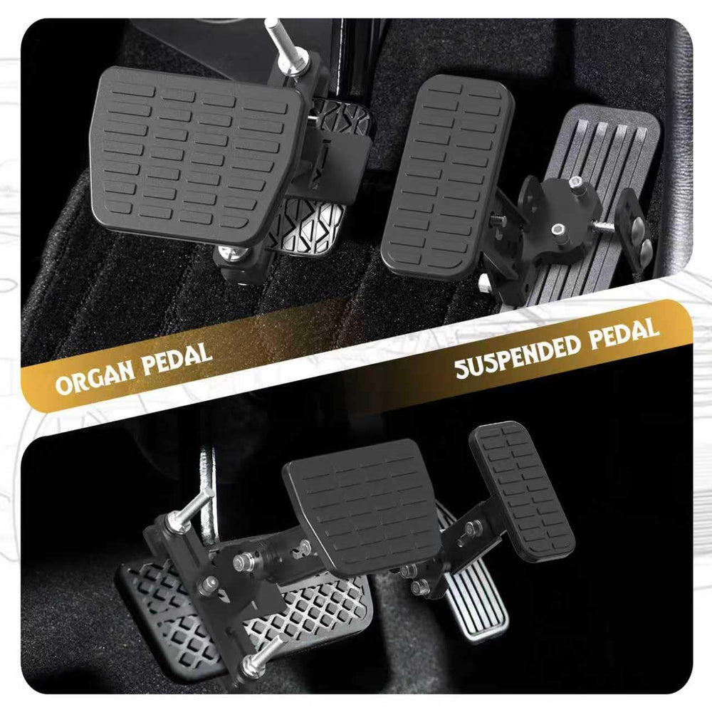 OceanicEcho pedal extender installed on car pedal for easier operation.