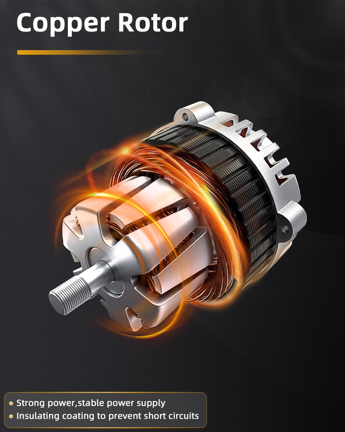 OCPTY alternator for Transit Connect front view, reliable energy