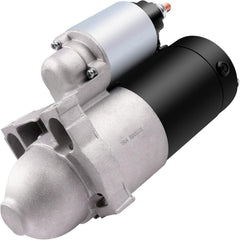 OCPTY starter motor front view with aluminum housing for easy installation.