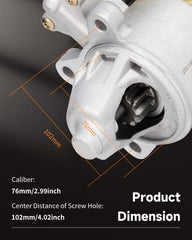 OCPTY Starter SFD0028 label confirms OEM compatibility and key replacement numbers