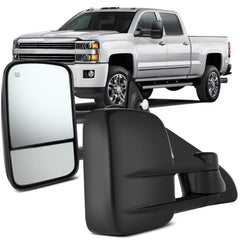 OCPTY towing mirror driver-side with power heated black housing for frost visibility