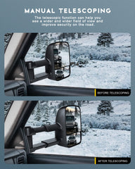 OCPTY towing mirror side view installed on Chevrolet Silverado and GMC Sierra