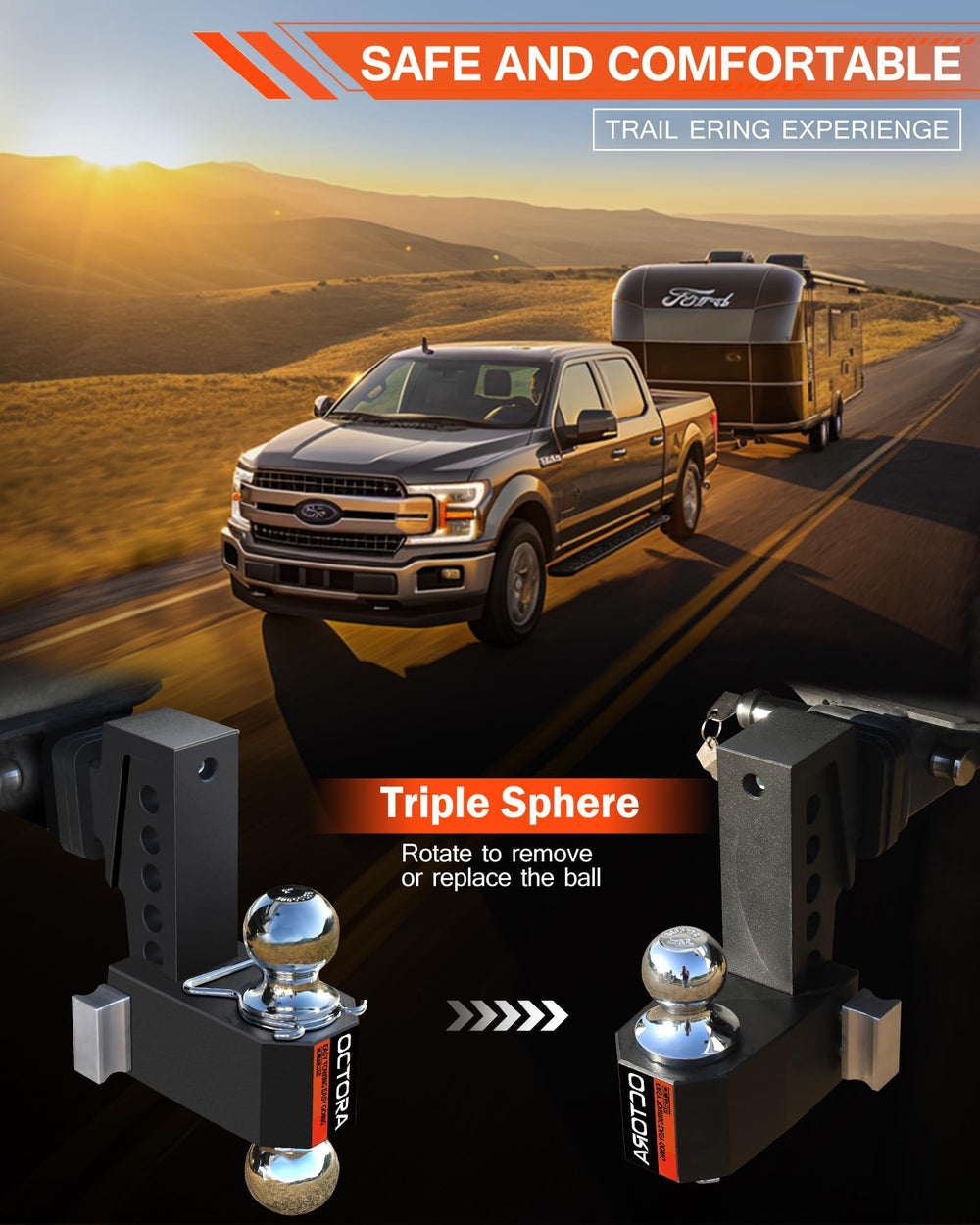 Octora 12,500 lbs GTW rating tested for reliability.