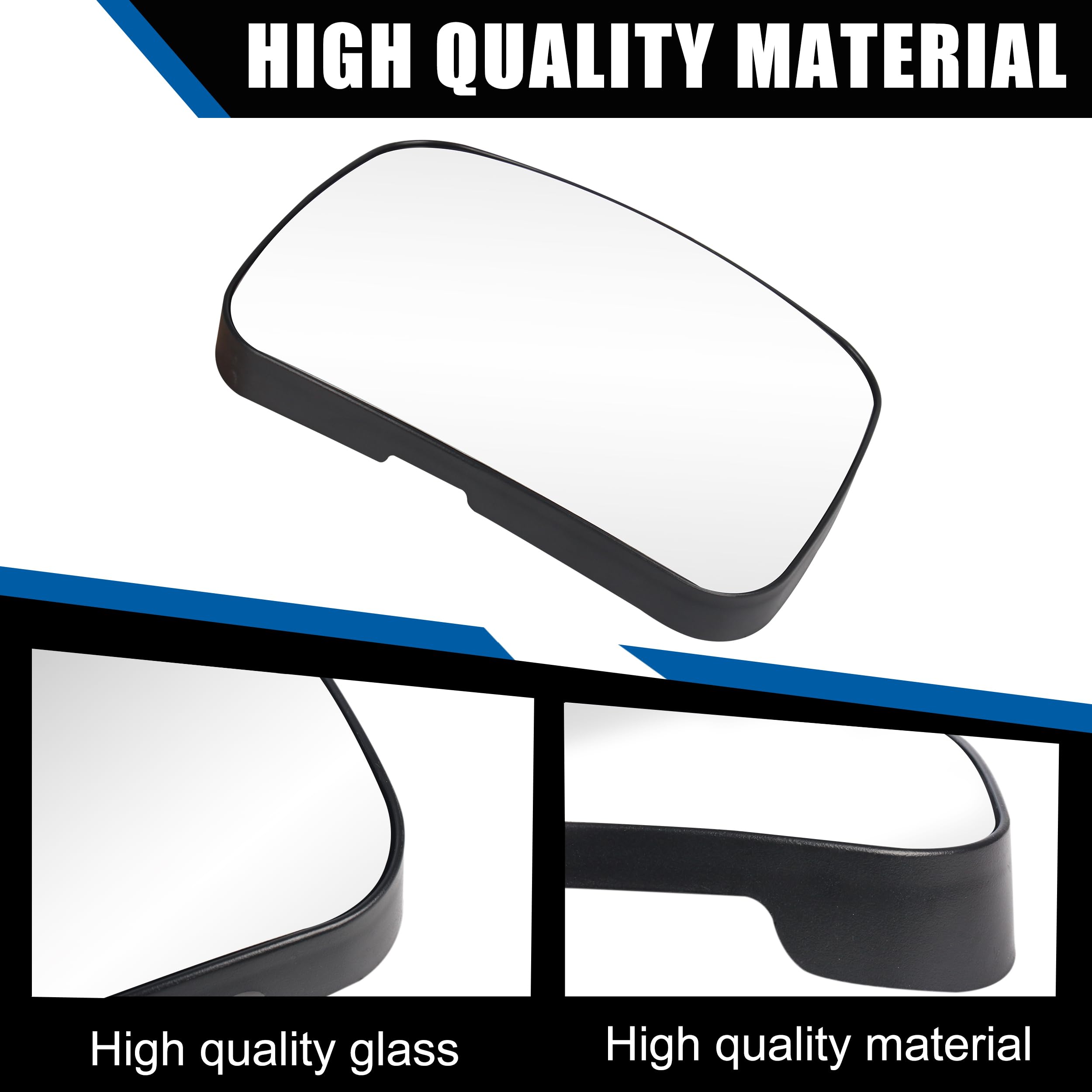 oddiyer hood mirror glass Cascadia full-view helps broader rear-side awareness.
