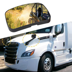 oddiyer hood mirror glass for Cascadia right side enhances visibility for safer lane changes.