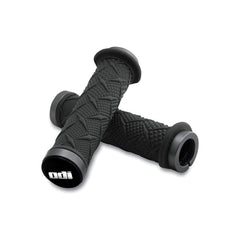 Old Dutch ODI Xtreme Lock-On grips, front view, secure traction for off-road riding.
