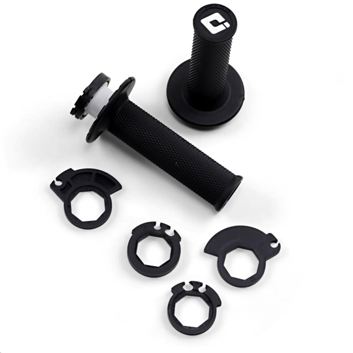 ODI DirtFREAK H36NWB lock-on grip in black and white for slip-free control and quick installs