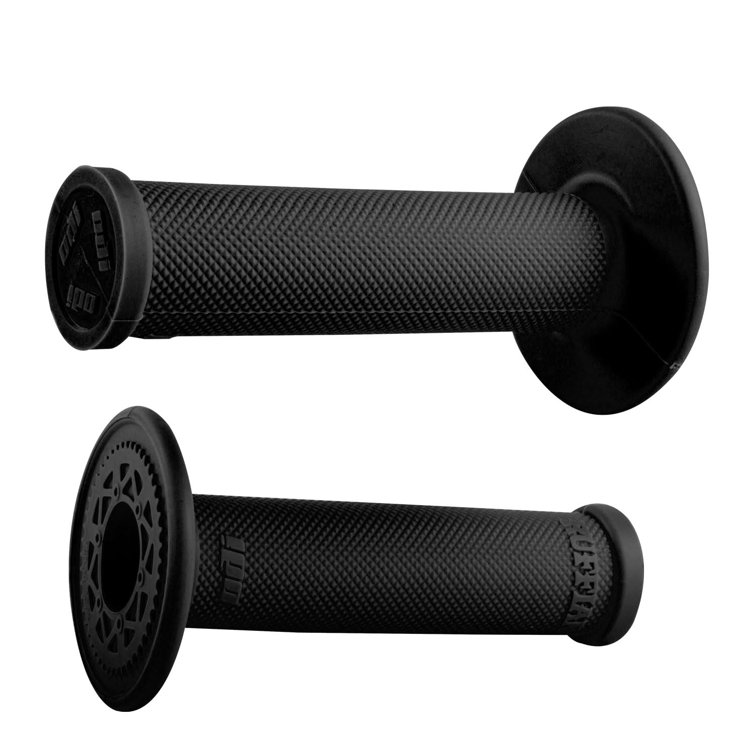 ODI Ruffian No Waffle MX grip in black with full knurl for precise control.