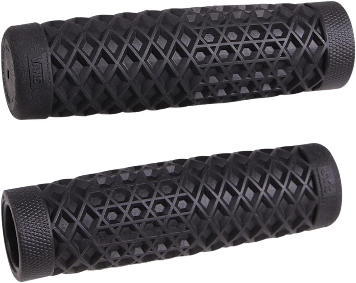 ODI Vans Cult Street grip closeup in black - textured surface for secure grip.