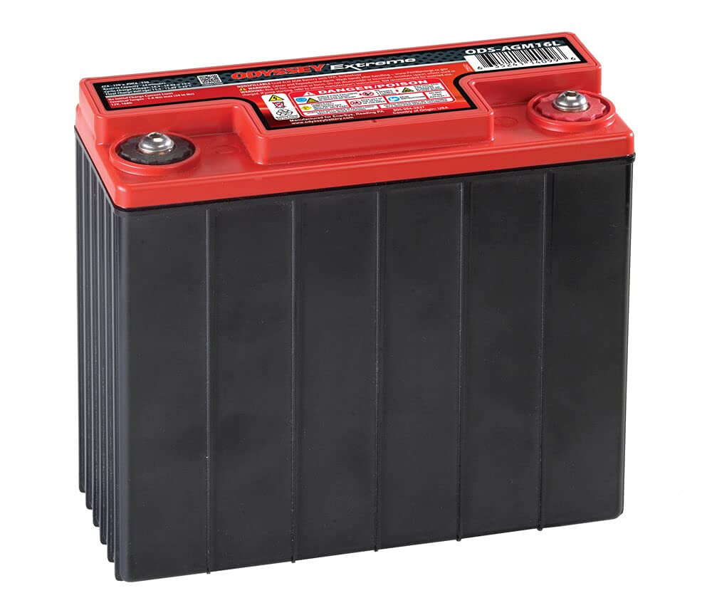 ODYSSEY Extreme Series 12V AGM battery ready for vehicle use with reliable starting power.