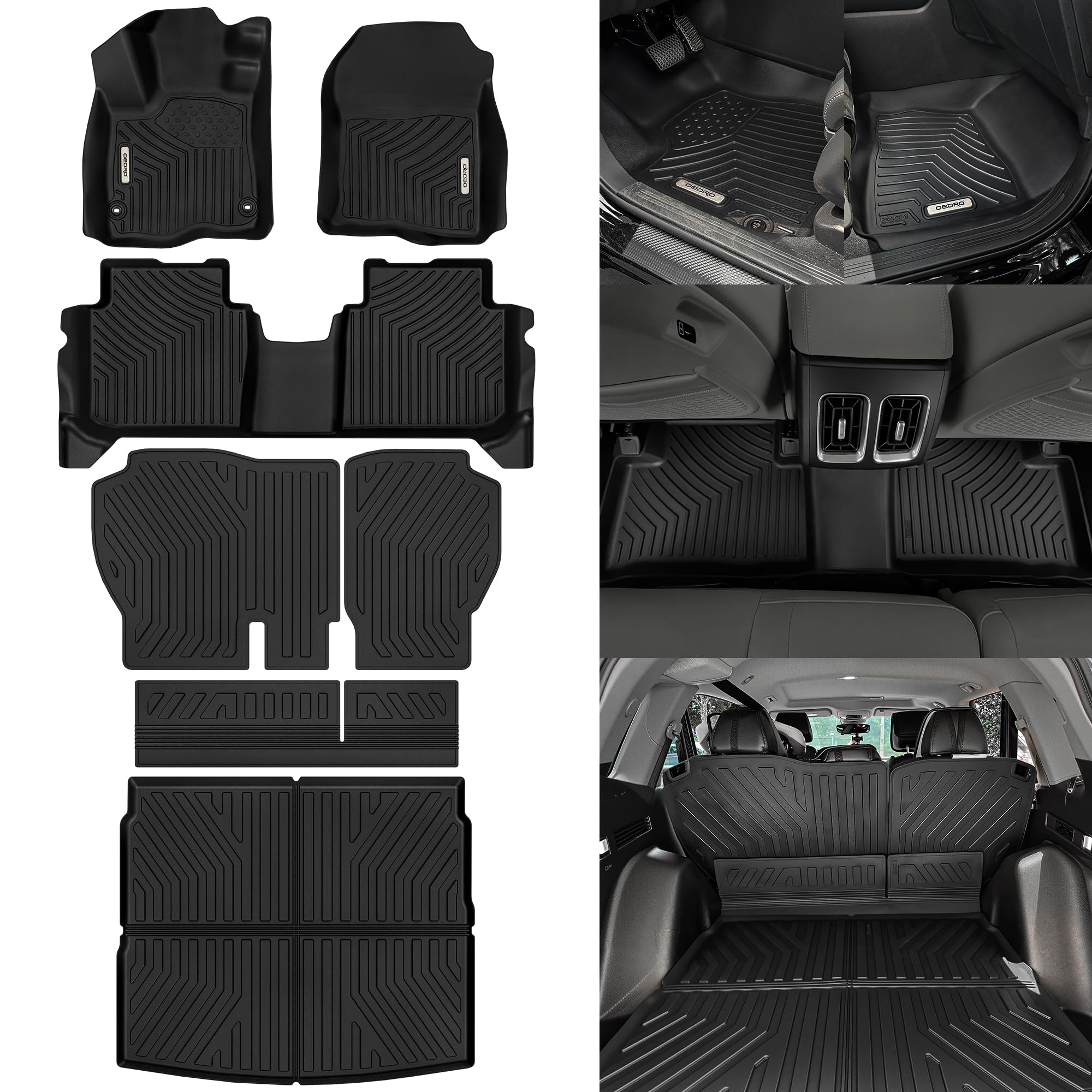 OEDRO CR-V floor mats custom-fit design for a snug installation.