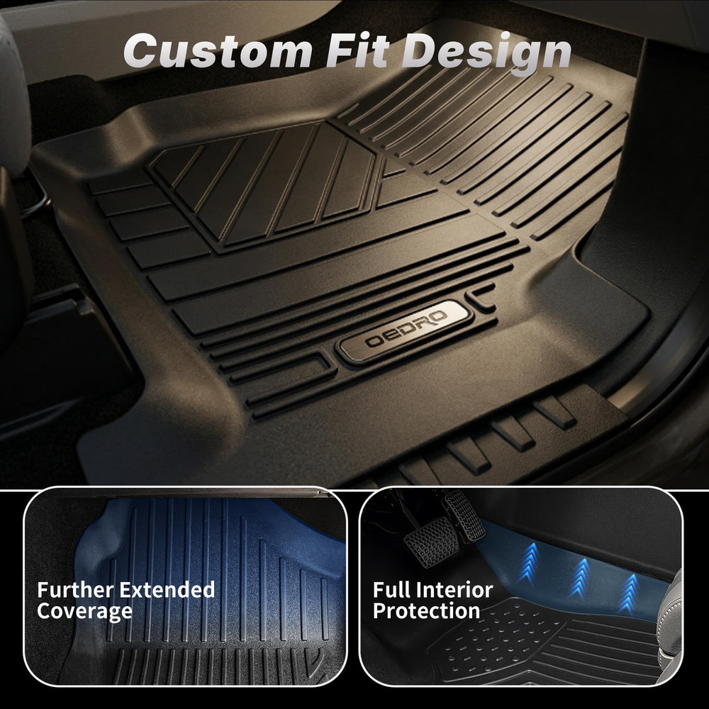 OEDRO F-150 Lightning rear floor mats shield against mud and moisture.
