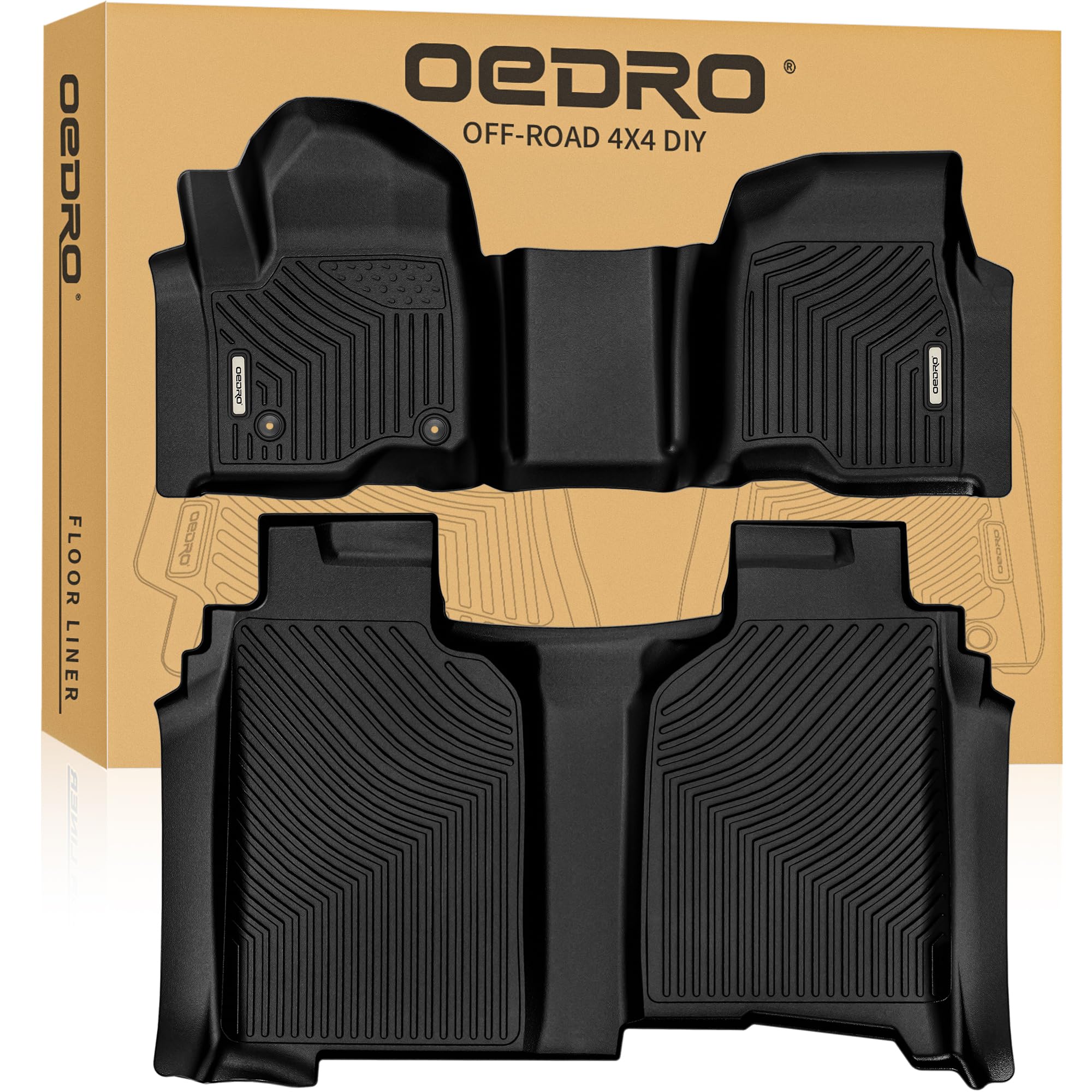 OEDRO front mat for Chevy Silverado Denali 1500 with precise fit and front protection.
