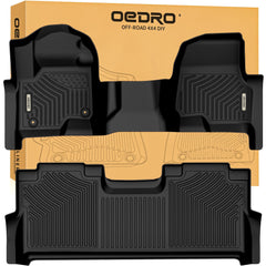 OEDRO floor mats for Ford F-250/F-350 Crew Cab front row fit protects carpet and keeps dirt at bay.