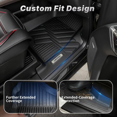 OEDRO floor mats, rear-right view, raised edges prevent spills