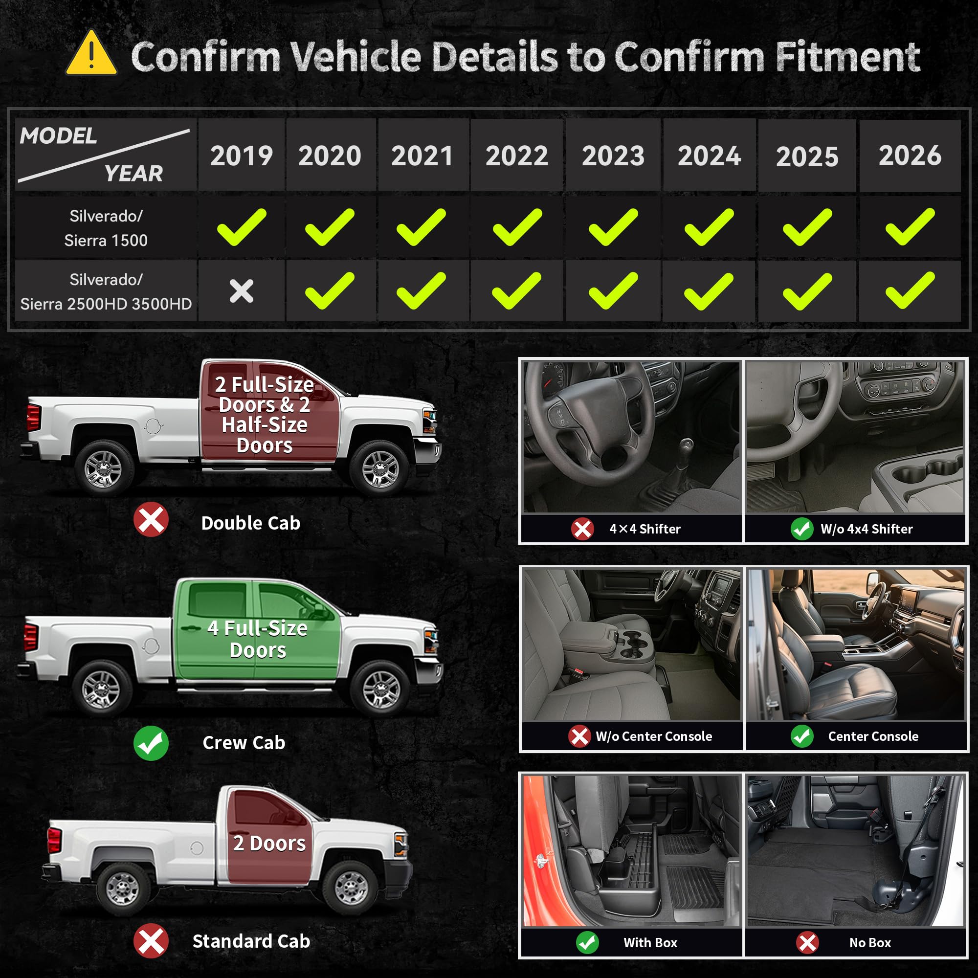 OEDRO full-coverage floor mats shield cabin from dirt and weather