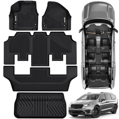 OEDRO Pacifica front mats with precise fit and deep channels for all-weather protection.