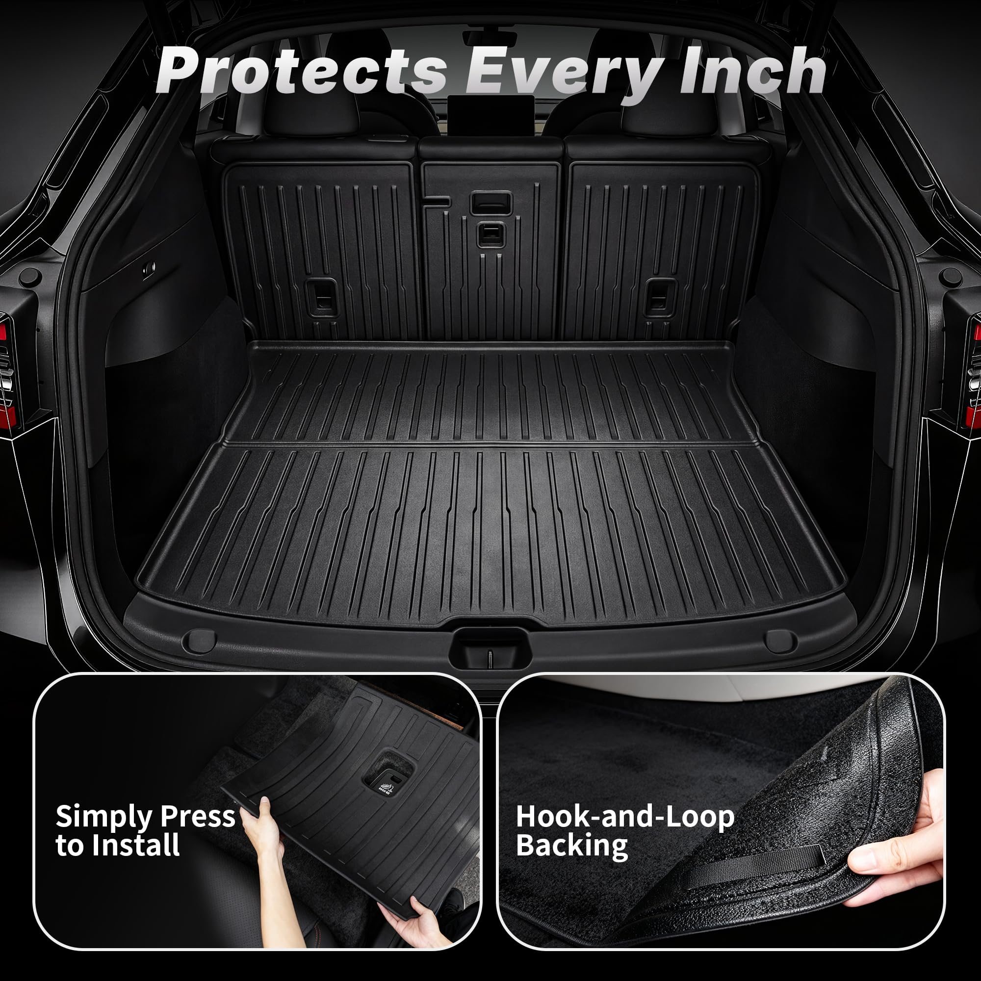 OEDRO Tesla Model Y Juniper rear trunk cargo liner inside cargo space