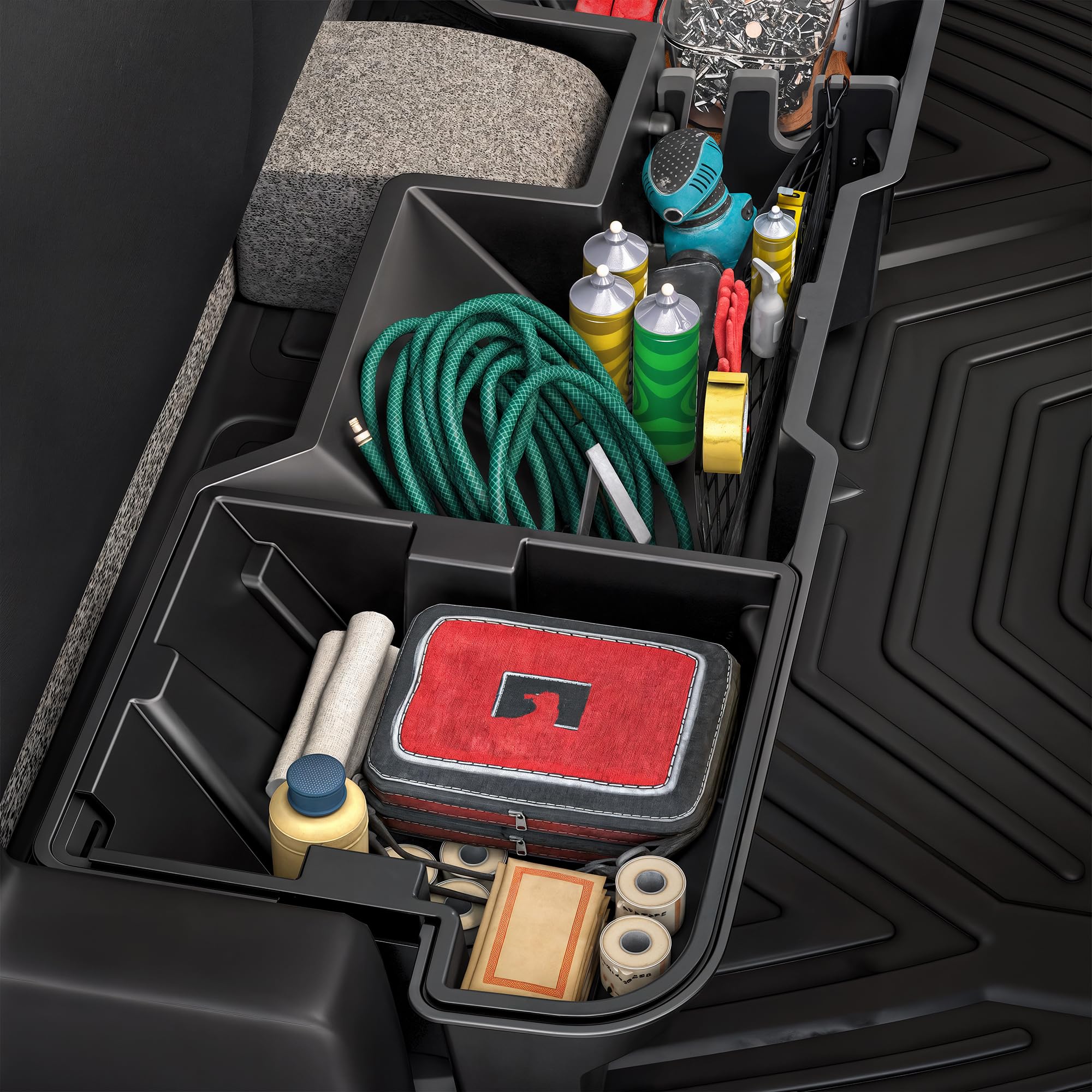 Great companion for road trips, keeps essentials organized and within reach