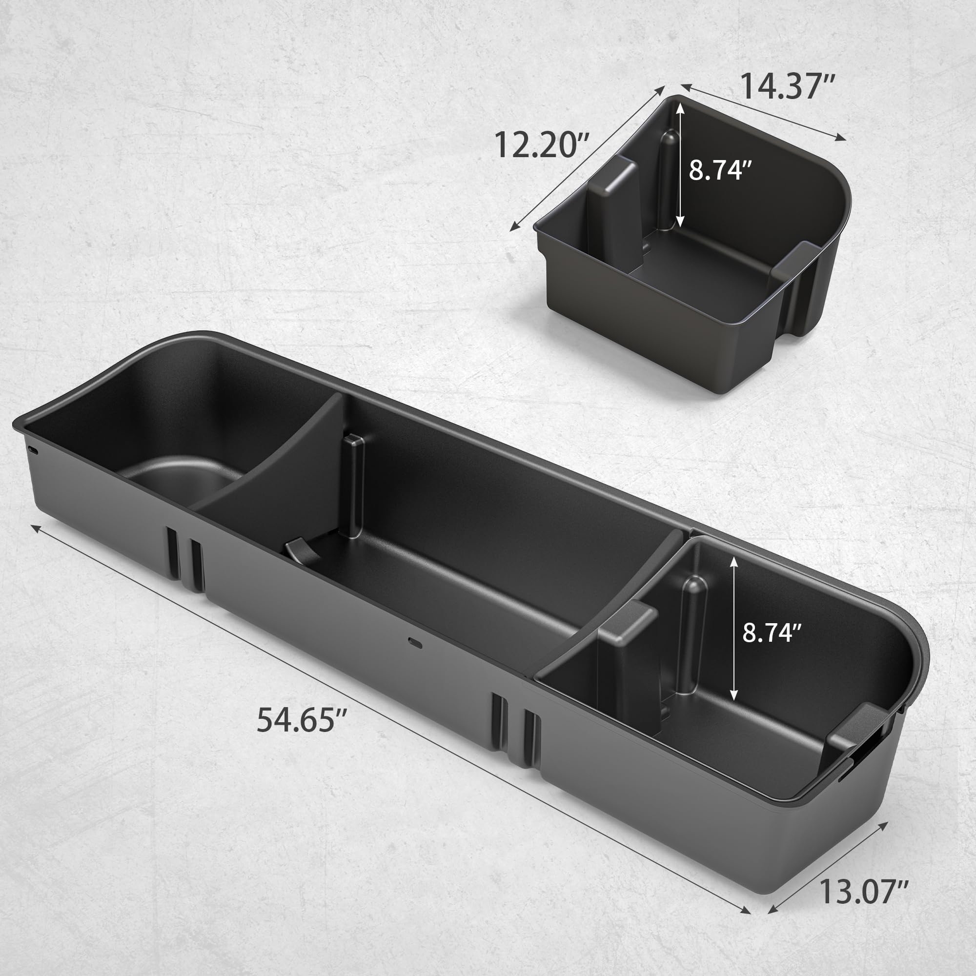 OEDRO underseat storage keeps emergency tools within reach yet hidden.