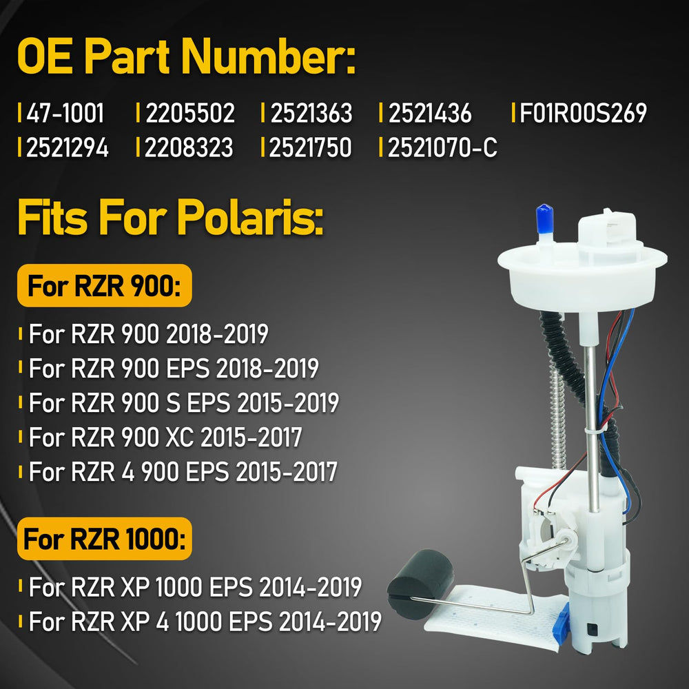OEKITS in-tank-pump-module-rzr-1000xp maintains consistent fuel delivery during off-road use.