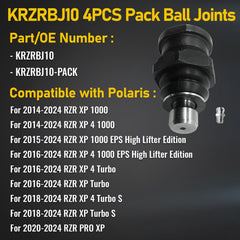 OEKITS KRZRBJ10 ball joints side view highlighting durability for off-road rides