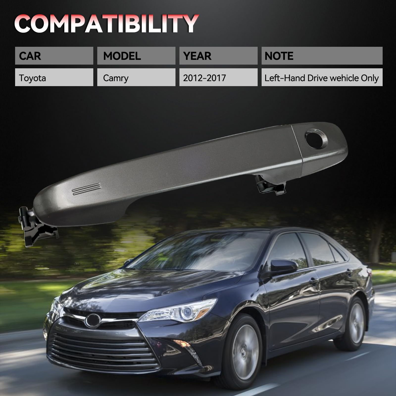 OEMASSIVE 6921706370c0 door handle for 2012-2017 Camry