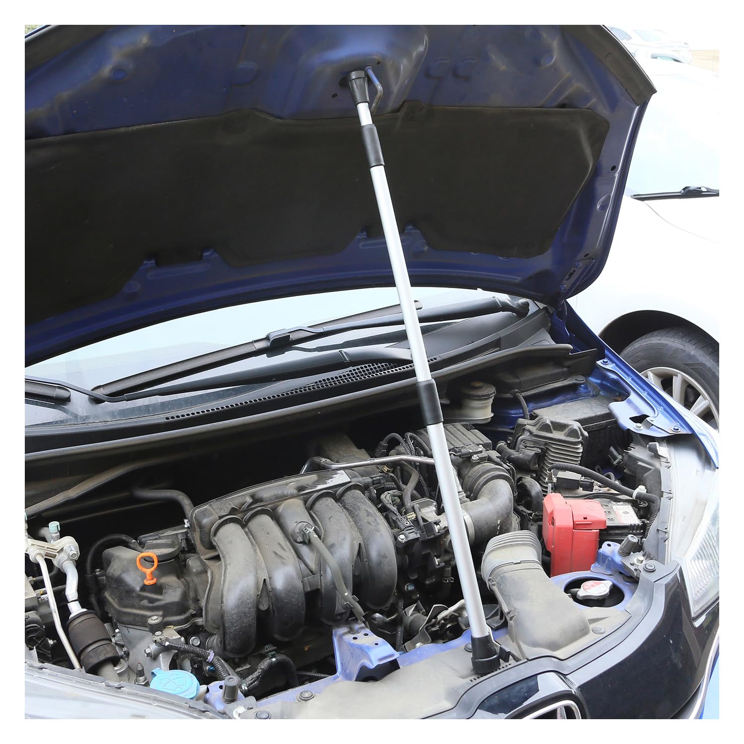 OEMTOOLS 24211 hood prop rod compact and easy to store.