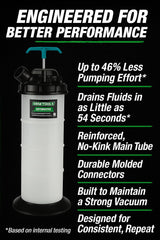 OEMTOOLS 24389 41-inch dipstick hose reaching deep into engine bays.