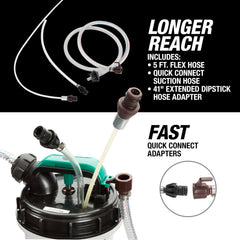 OEMTOOLS 24389 5-foot transfer hose for flexible fluid removal.