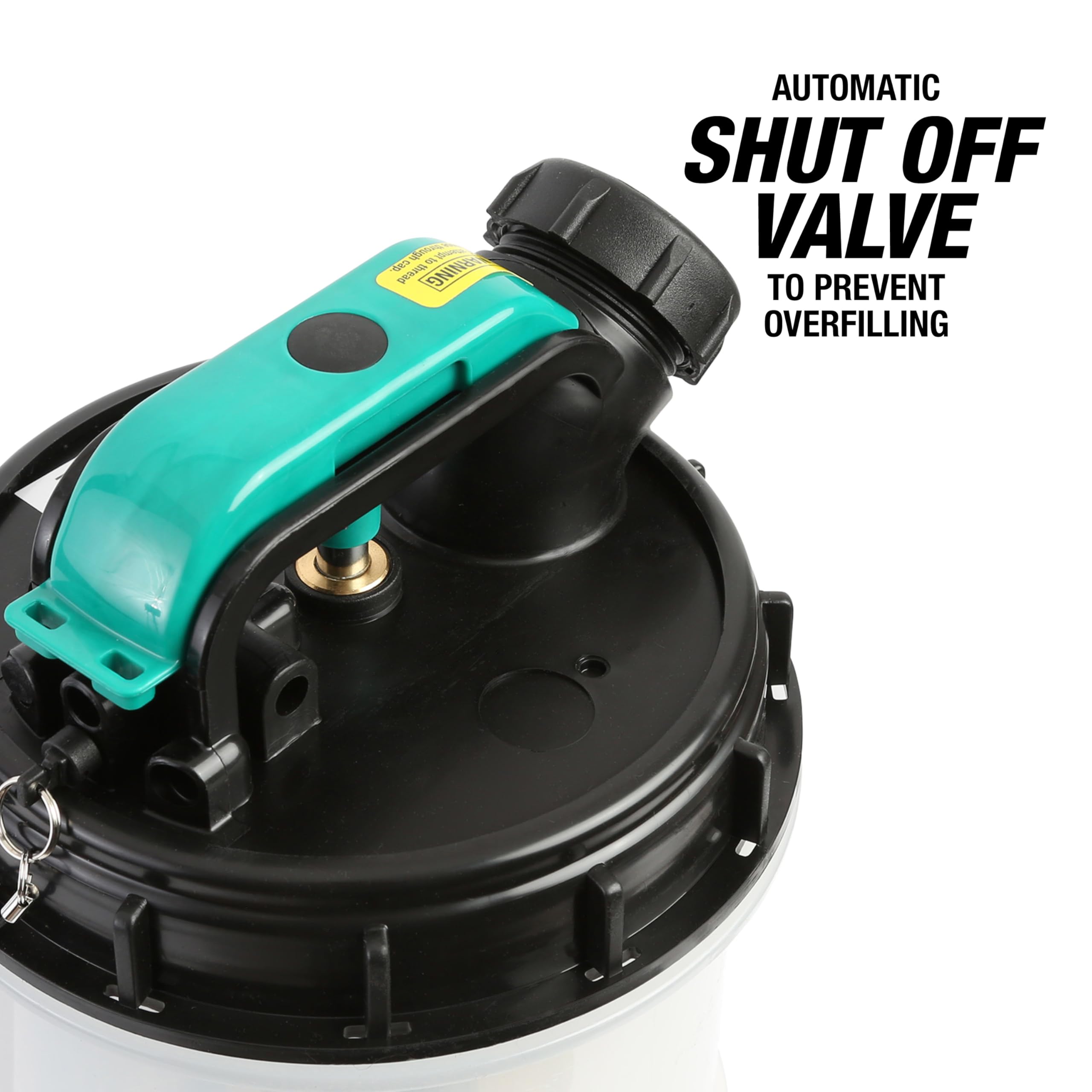 OEMTOOLS 24389 leak-proof reservoir keeps oil changes tidy.