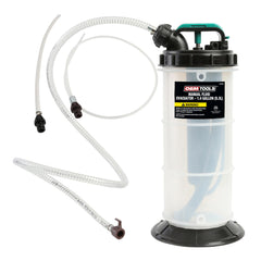 OEMTOOLS 24389 manual fluid extractor pump shown in compact form for easy oil changes.