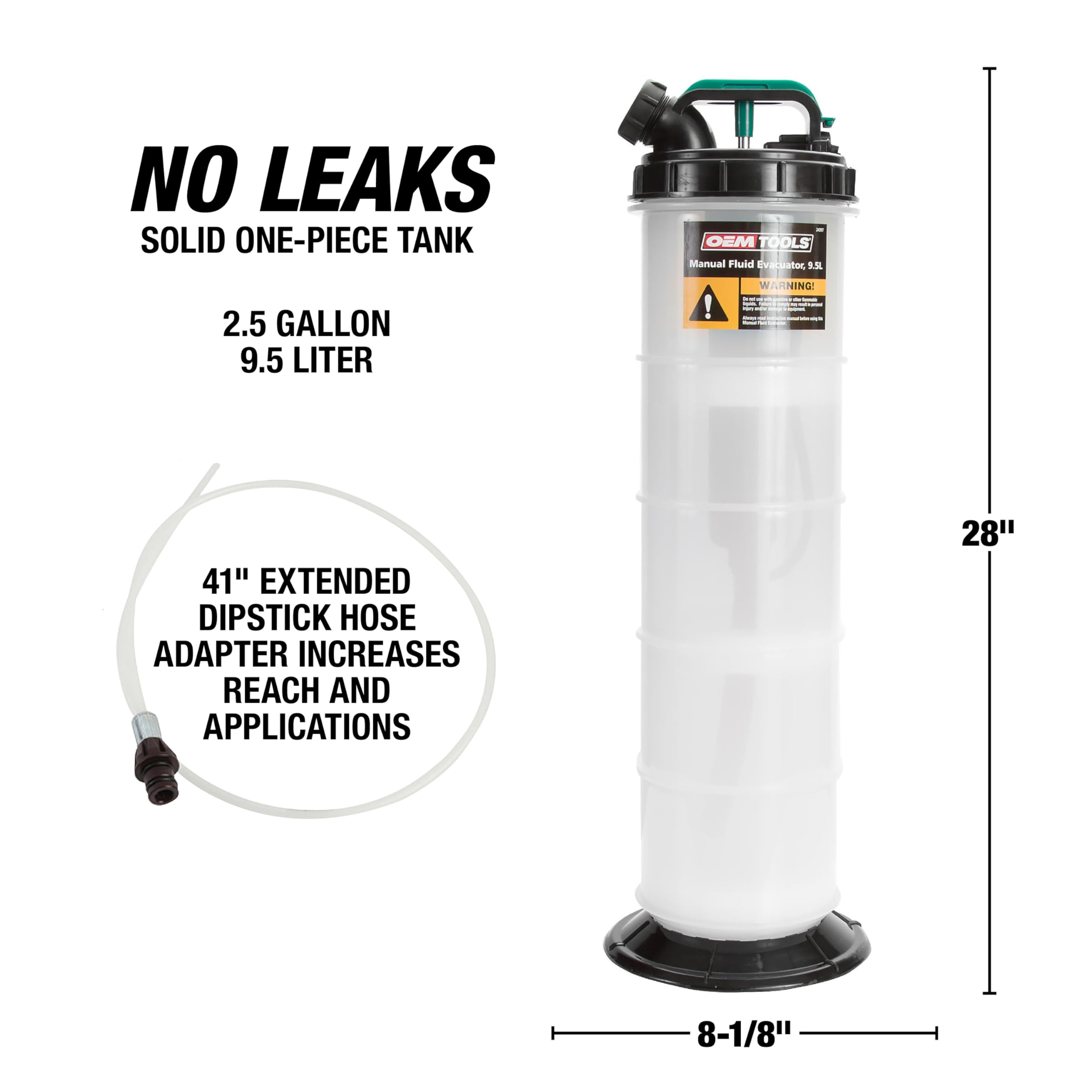 Versatile tool for oil, coolant, brake fluid, and transmission fluid