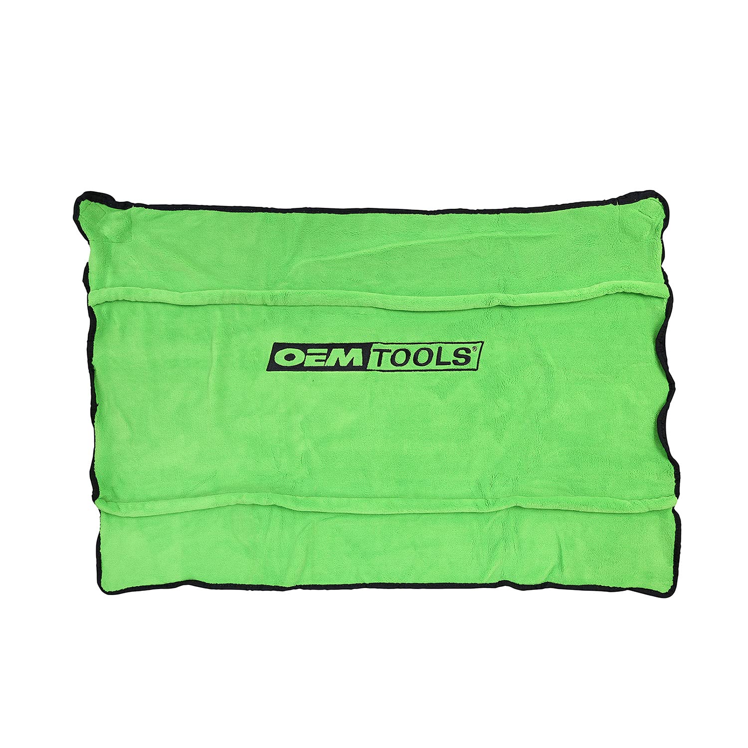OEMTOOLS 24899 soft fender cover with corner magnets securing it during maintenance.