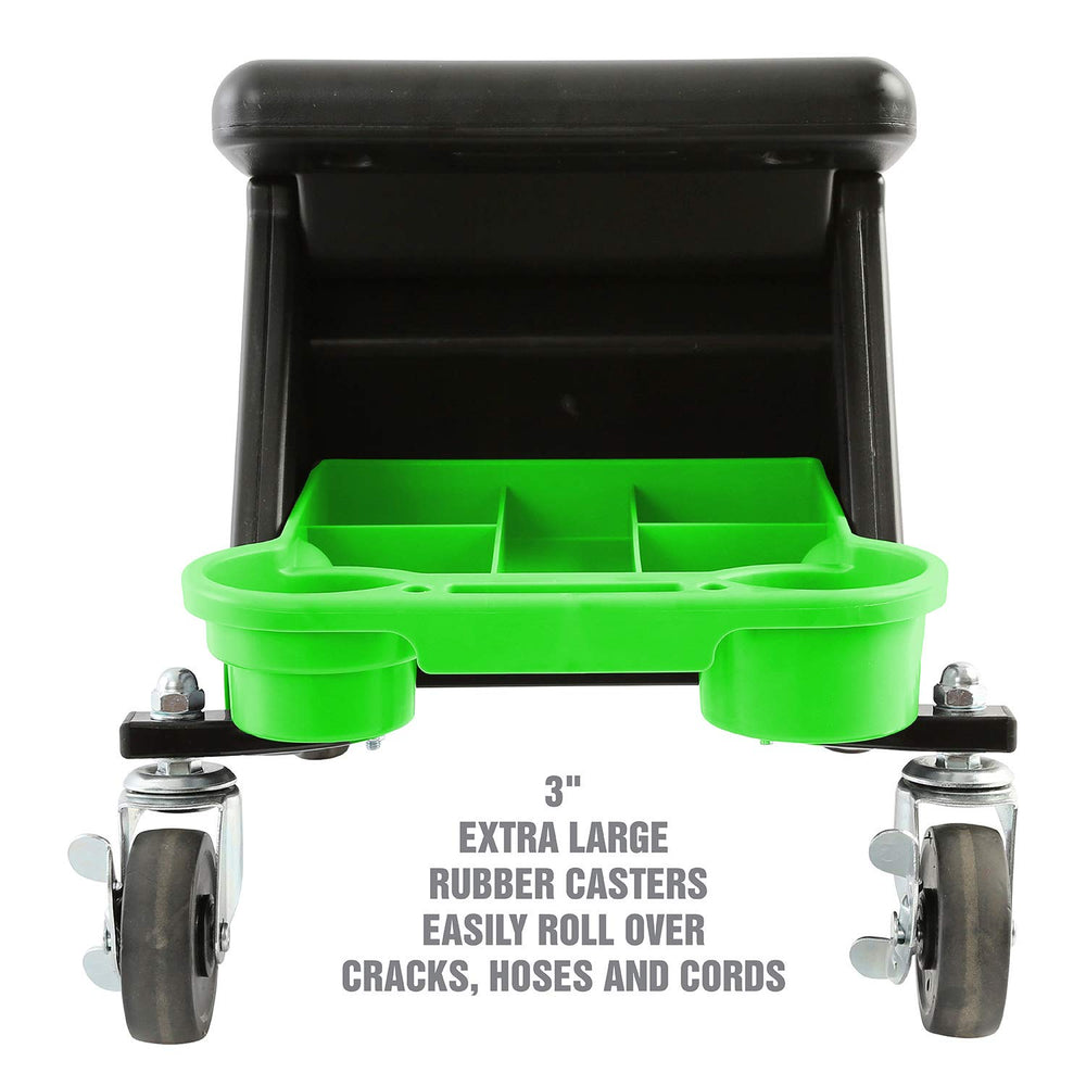 OEMTOOLS 24986 stable no-tip wheelbase supports safe mobility around cords.